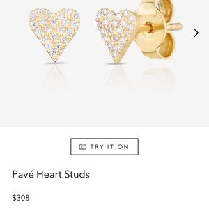 14K Yellow Gold Ring Concierge Heart Earrings